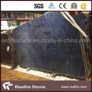 Blue Sodalite and Azul Macaubas Granite Slabs