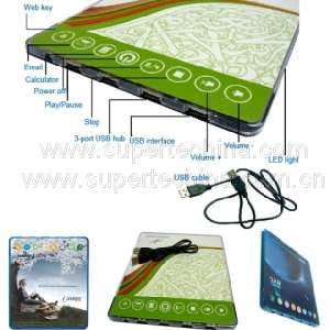 Multi Function Web Key USB Hub with Mouse Pad (S2B-2551B)
